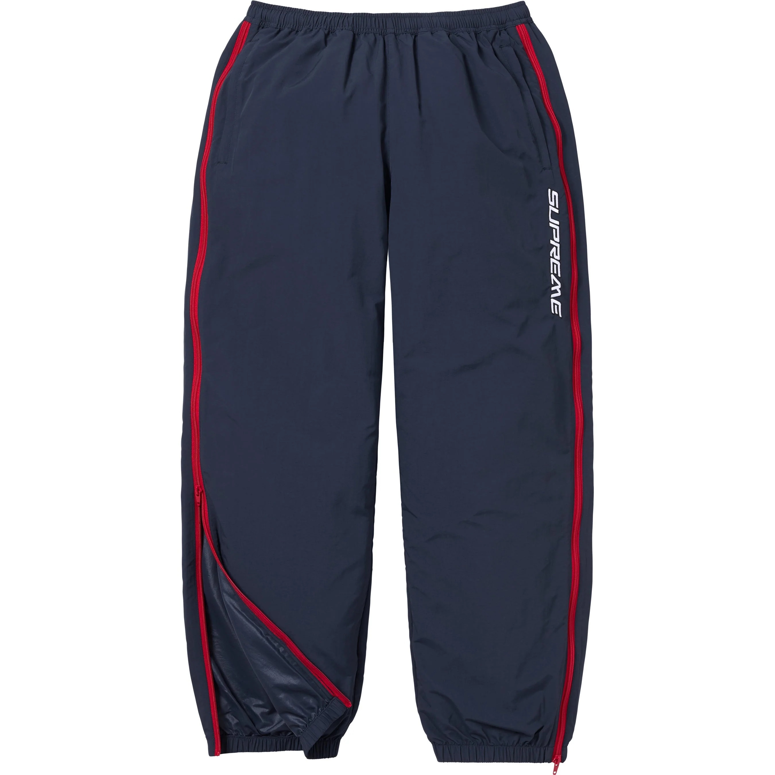 Contrast Zip Warm Up Pant view 4